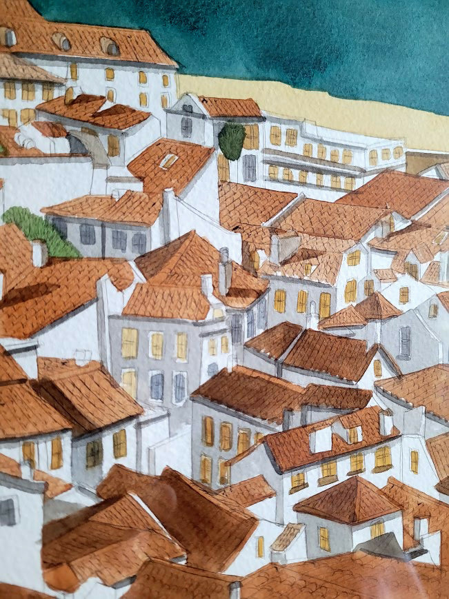 Alfama, Lisbon framed 2