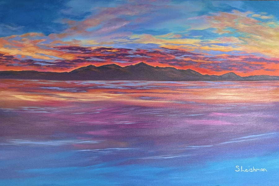 Sunset over Arran 2024 (2)