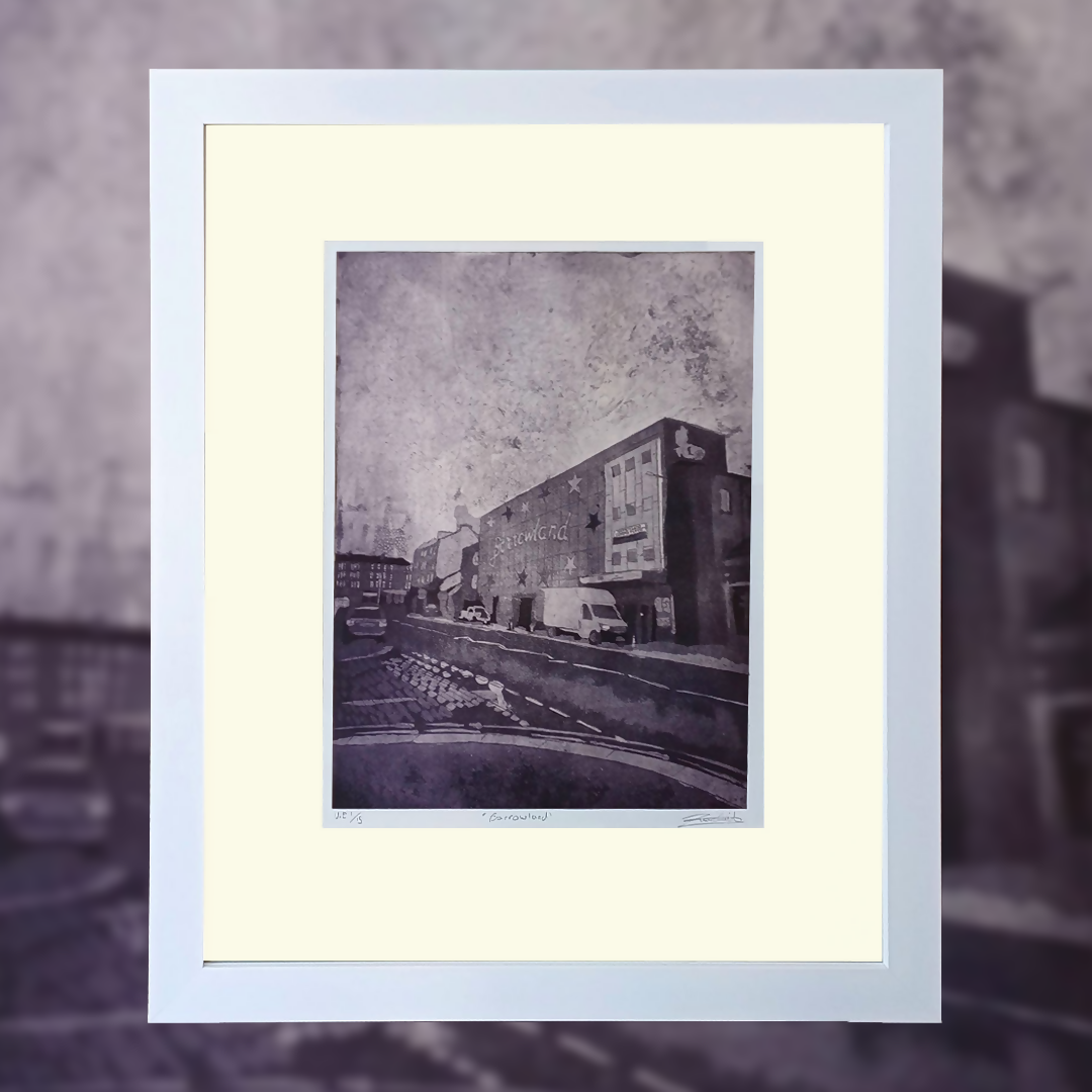 Barrowland print in frame
