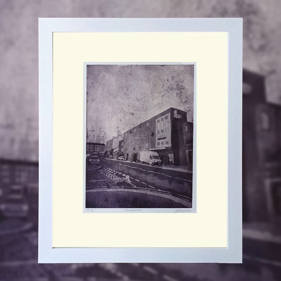 Barrowland print in frame