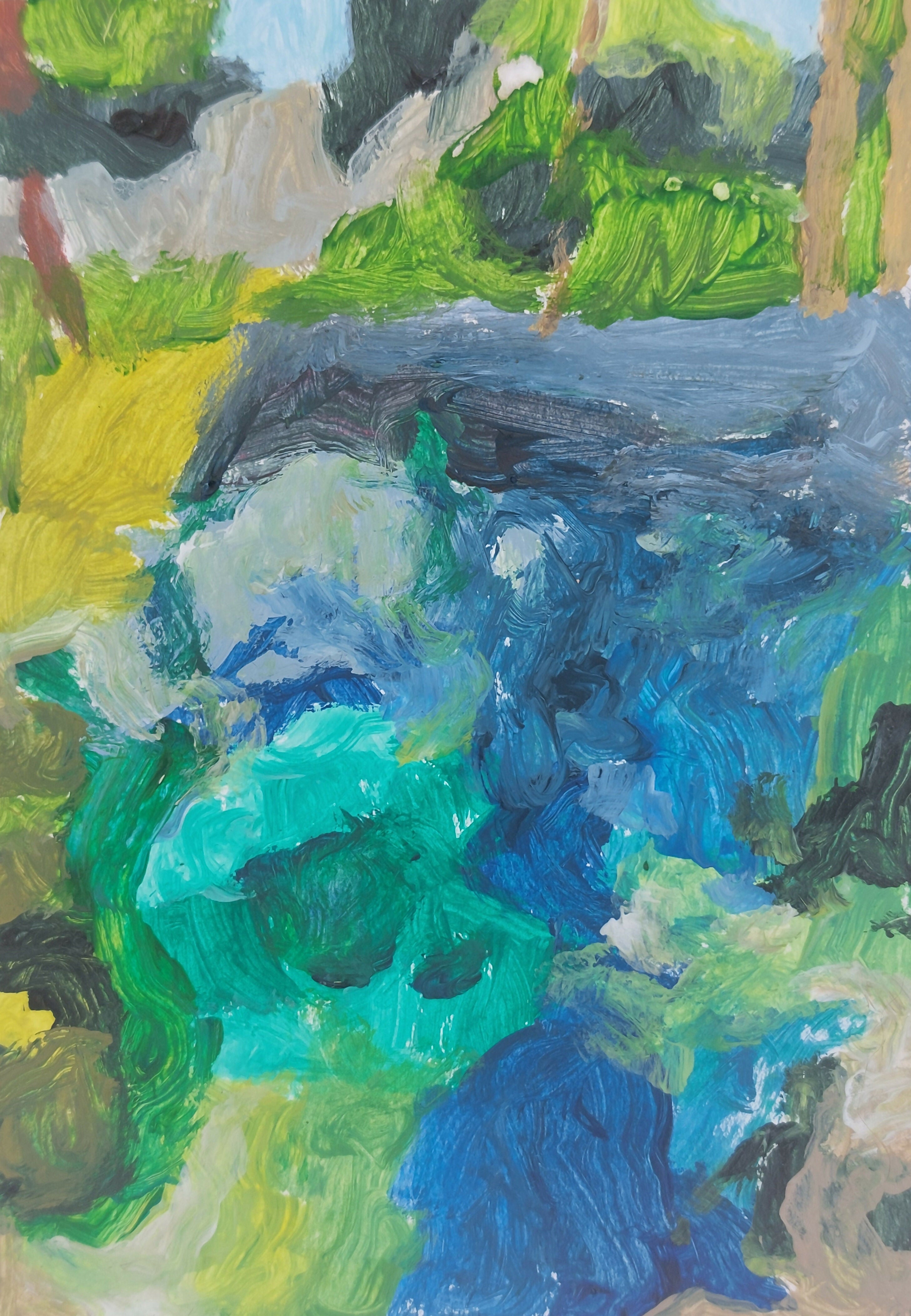 Rhapsody in Green & Blue