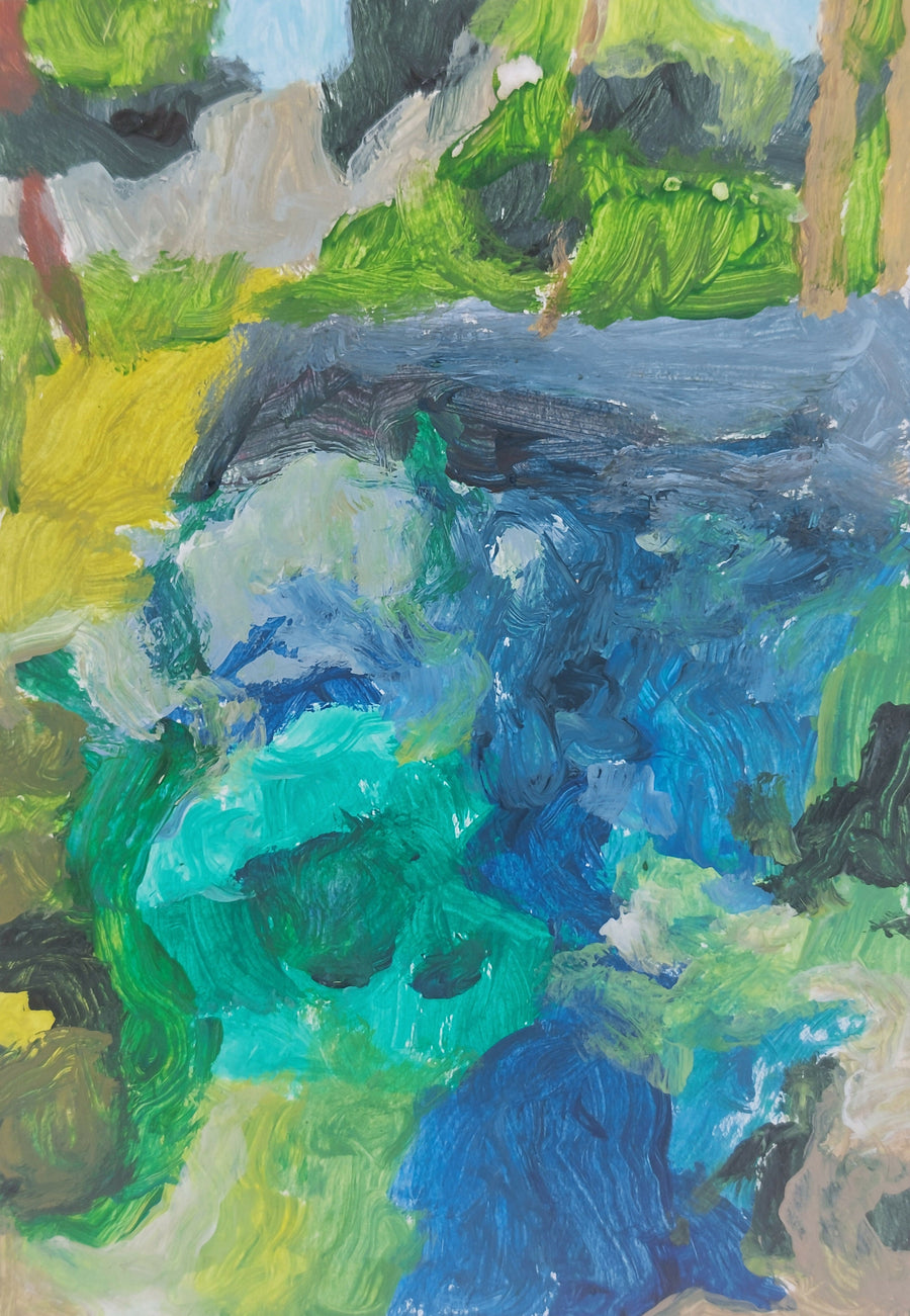 Rhapsody in Green & Blue