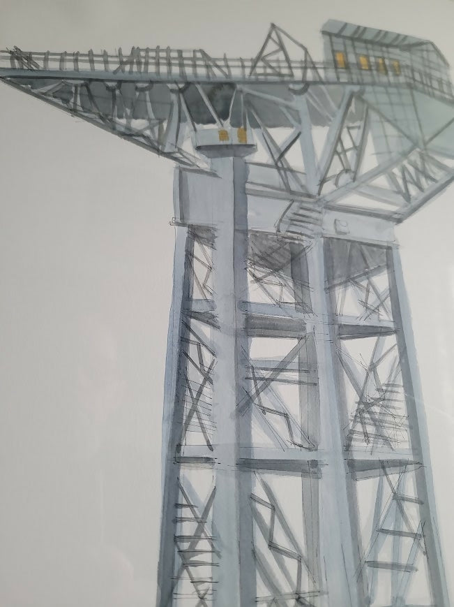 finnieston crane framed 3