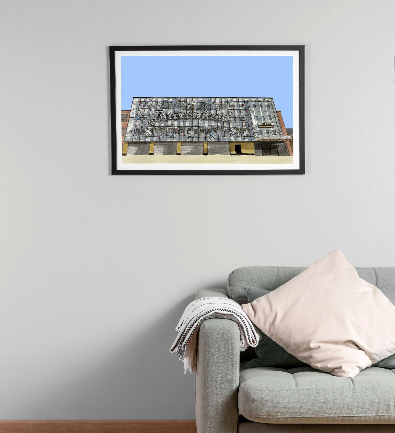 barrowland by day framed in situ