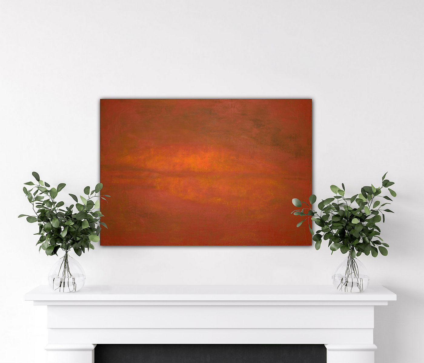 lOCH gLOW IN ROOM OVER FIRE PLACE