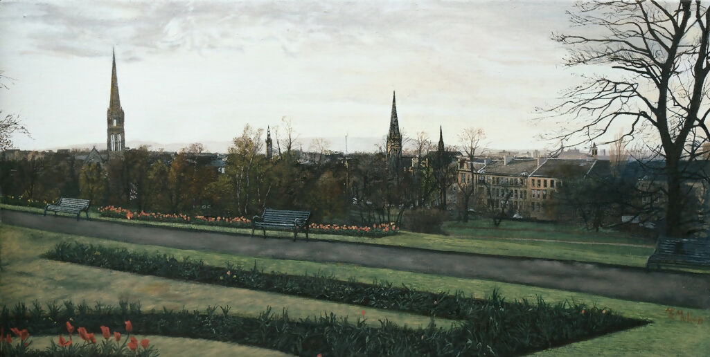 Spring Gloaming, Queens Park, Glasgow  web ready 1024