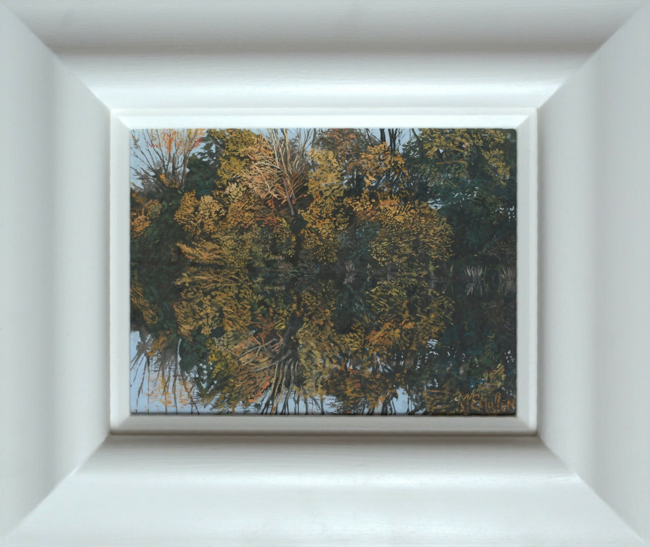 The Clyde at Dalmarnock, Autumn framed wt