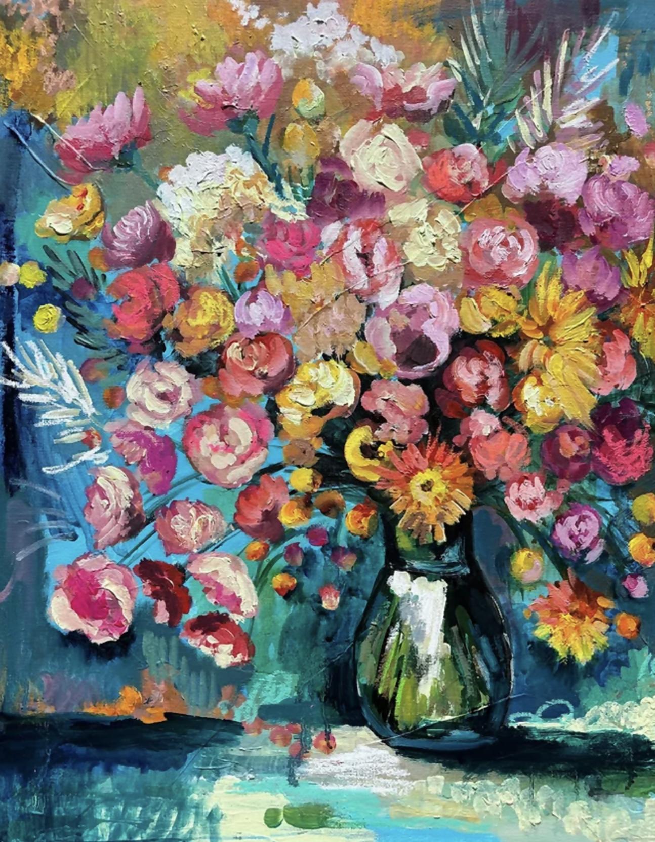 Shades of Pink and Blue