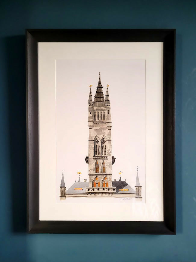 glasgow uni tower framed 1