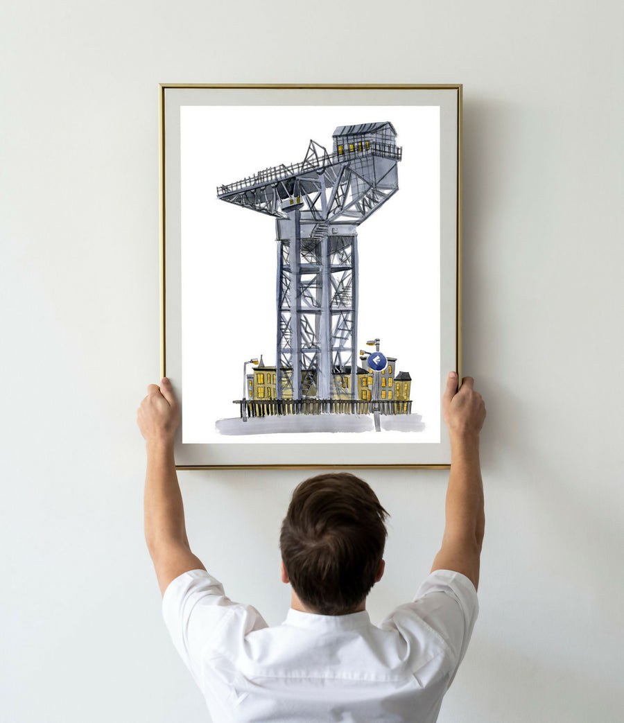 FINNIESTON CRANE framed in situ